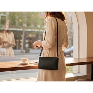 MAC&LOU The Ethical Crossbody - Grainy Vegan Leather Convertible Bag and Clutch